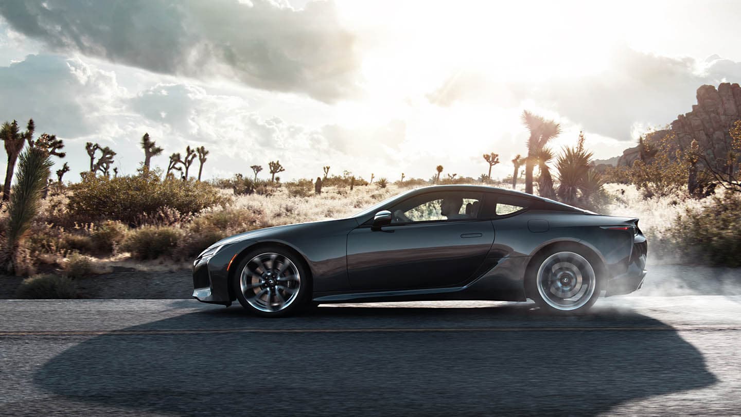 Exterior of the Lexus LC shown in Smoky Granite Mica.