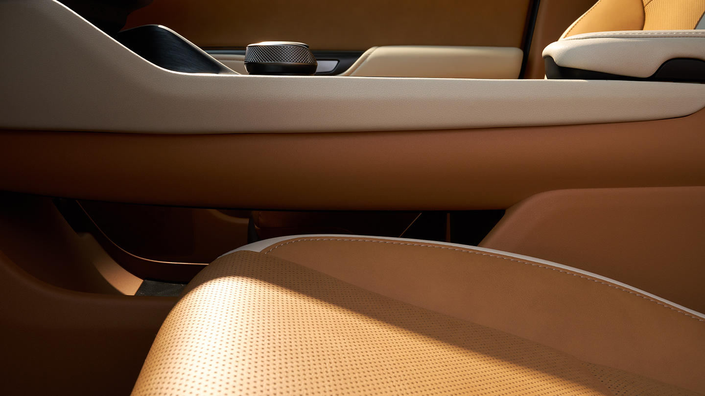RZ shown with Palomino and Macadamia interior trim.